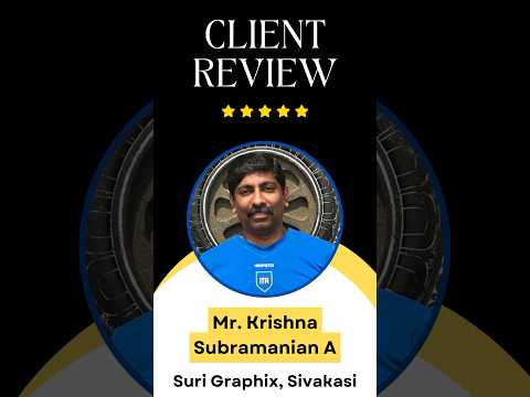 Krishna Subramanian A testimonial